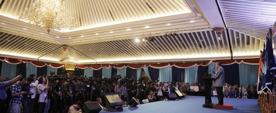 SBY usai saksikan debat terakhir 11 Peserta konvensi Demokrat