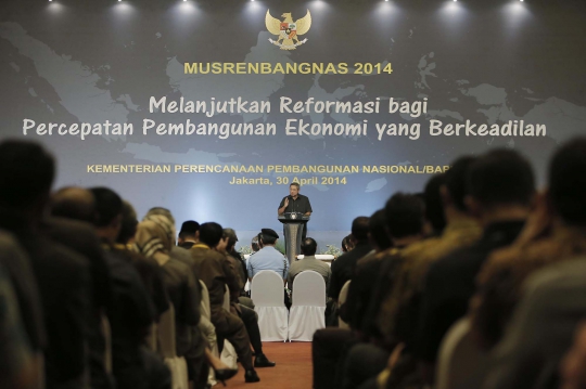 Presiden SBY buka Musrenbangnas 2014 di Gedung Bidakara