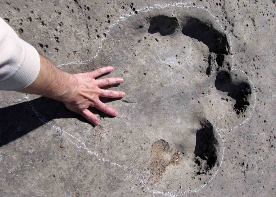 Menelusuri jejak kaki dinosaurus di Turkmenistan