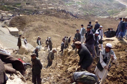 Ini lokasi longsor dahsyat Afghanistan yang timbun ribuan orang