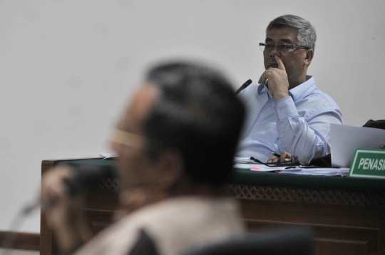 Mahfud MD bersaksi dalam sidang lanjutan Akil Mochtar