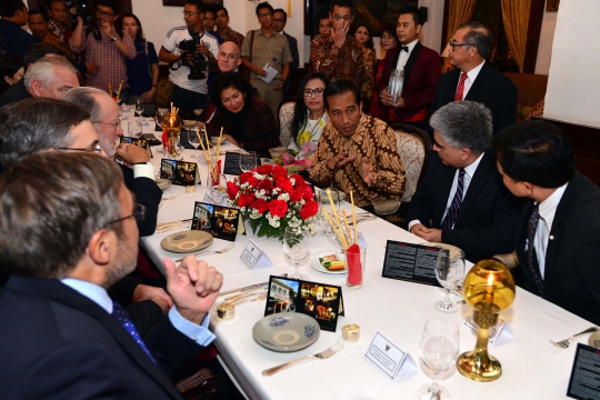 Acara makan malam Jokowi dengan 14 Dubes asal Amerika di Cikini