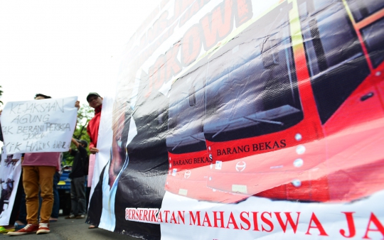 Aksi demo mahasiswa tuntut penuntasan kasus korupsi Transjakarta