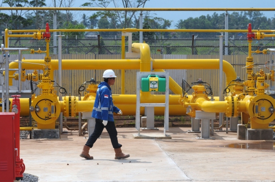 Aktivitas distribusi gas bumi lewat jaringan pipa PGN di Lampung