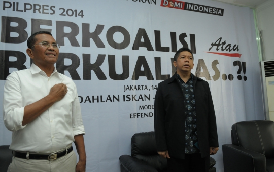 Dahlan hadiri diskusi Pilpres 2014 di Padepokan Demi Indonesia