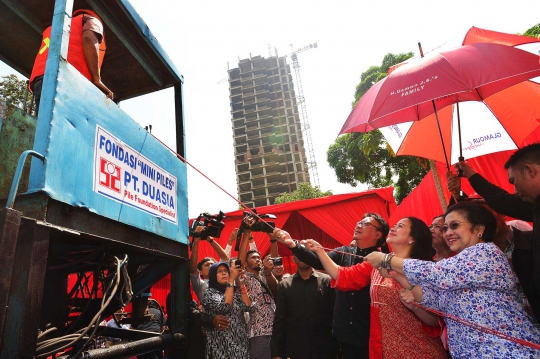 Megawati hadiri peletakan batu pertama Kantor PDIP di Menteng
