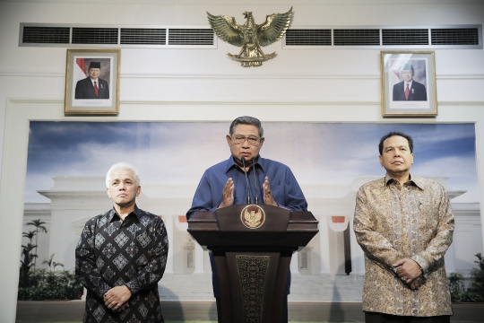 SBY saat tunjuk CT jadi Menko Perekonomian baru