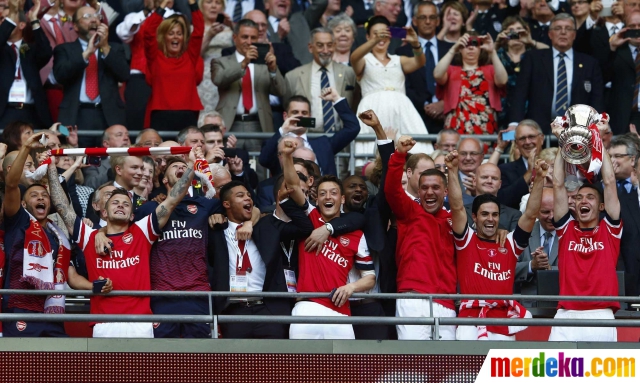 Foto : Arsenal juara Piala FA merdeka.com