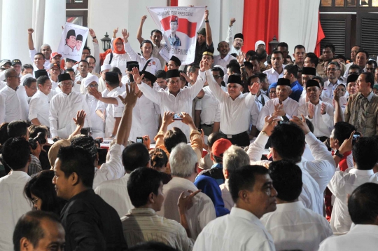 Suasana saat deklarasi Prabowo-Hatta di rumah Bung Karno