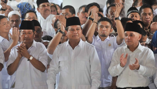 Suasana saat deklarasi Prabowo-Hatta di rumah Bung Karno