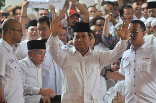 Suasana saat deklarasi Prabowo-Hatta di rumah Bung Karno