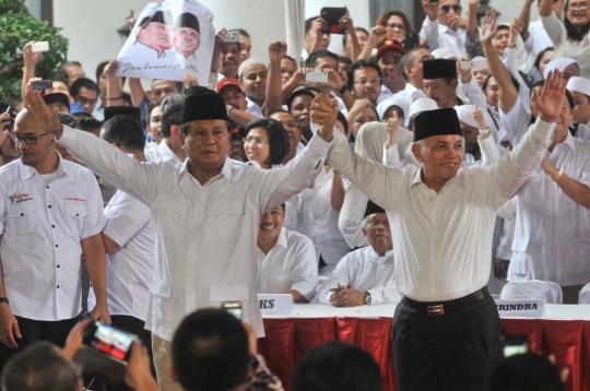 Suasana saat deklarasi Prabowo-Hatta di rumah Bung Karno