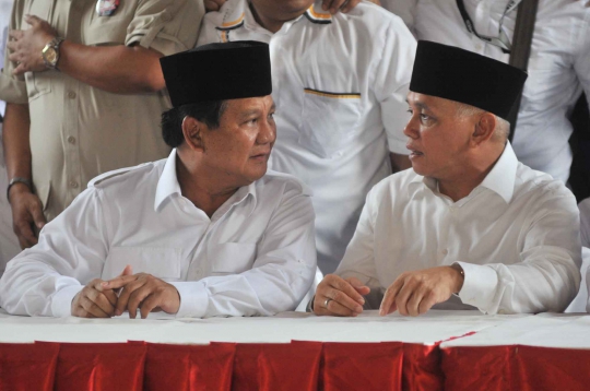 Suasana saat deklarasi Prabowo-Hatta di rumah Bung Karno