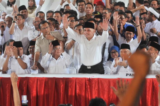 Suasana saat deklarasi Prabowo-Hatta di rumah Bung Karno