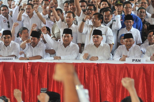 Suasana saat deklarasi Prabowo-Hatta di rumah Bung Karno