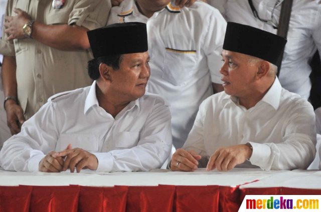 Foto : Suasana saat deklarasi Prabowo-Hatta di rumah Bung 