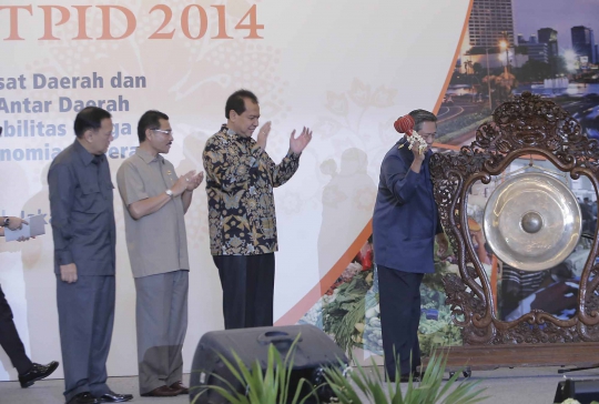 Pukul gong, Presiden SBY buka Rakornas V TPID 2014