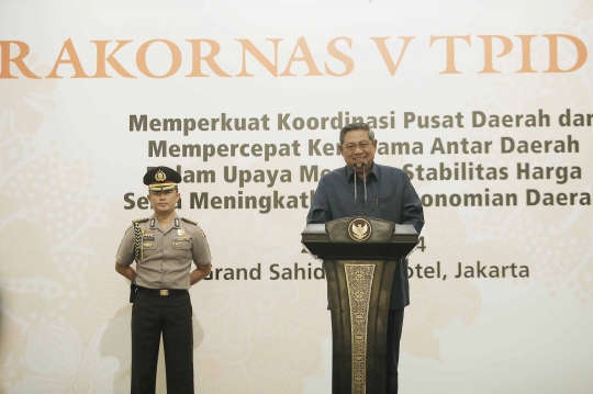 Pukul gong, Presiden SBY buka Rakornas V TPID 2014