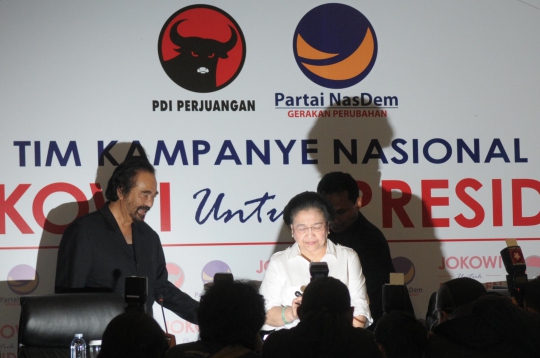 Surya Paloh dampingi Mega bentuk tim sukses Jokowi-JK