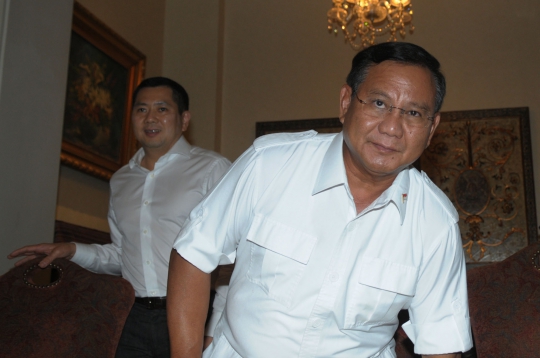 Prabowo berkunjung ke kediaman Hary Tanoesoedibjo