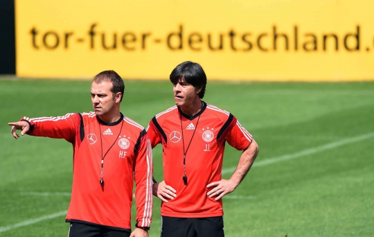 Latihan perdana tim 'Der Panzer' Jerman jelang Piala Dunia 2014