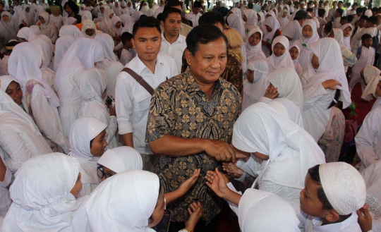 Prabowo hadiri acara doa bersama 1.200 anak yatim di Bogor