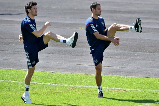 Latihan keras Rusia jelang tampil di Piala Dunia 2014