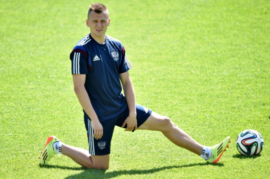 Latihan keras Rusia jelang tampil di Piala Dunia 2014