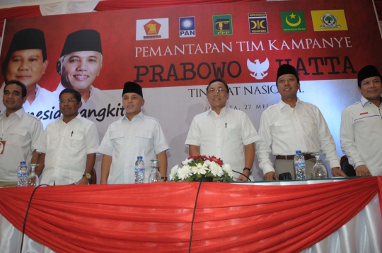 Capres Prabowo beri semangat tim pemenangan