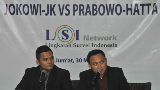 Survei LSI, Jokowi-JK ungguli Prabowo-Hatta