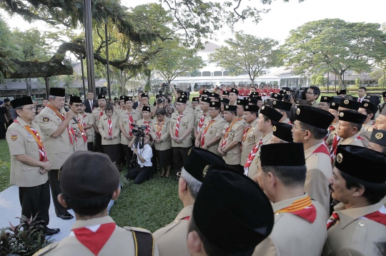 Pelantikan Adhyaksa Dault jadi Ketua Kwarnas Pramuka