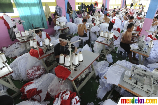 Foto : Mengintip produksi kaos kampanye capres di 