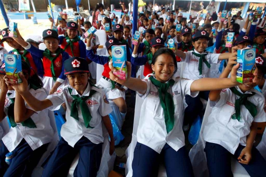 Aksi palang merah remaja di program Sekolah Sehat Indonesia