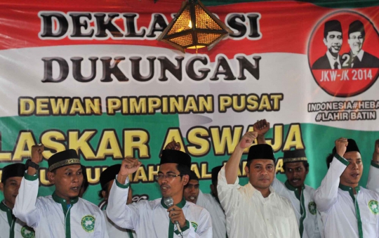 Laskar Aswaja deklarasikan dukungan untuk Jokowi-JK