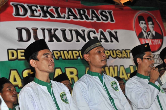 Laskar Aswaja deklarasikan dukungan untuk Jokowi-JK