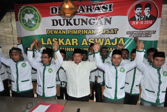 Laskar Aswaja deklarasikan dukungan untuk Jokowi-JK