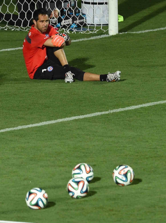 Melihat latihan keras timnas Chile jelang Piala Dunia 2014