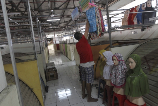 Omzet turun, pedagang tinggalkan Blok G Pasar Tanah Abang