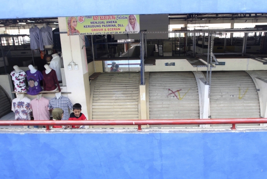 Omzet turun, pedagang tinggalkan Blok G Pasar Tanah Abang