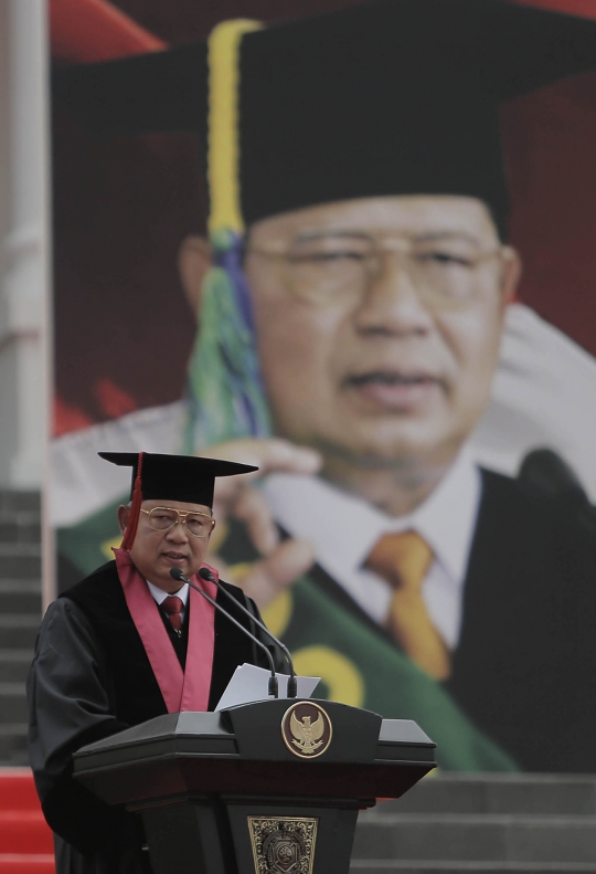 Pengukuhan SBY sebagai Guru Besar Ilmu Ketahanan Nasional