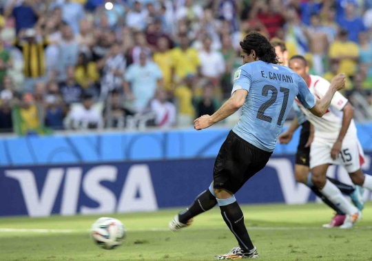 Tiga gol Kosta Rika sukses bungkam Uruguay