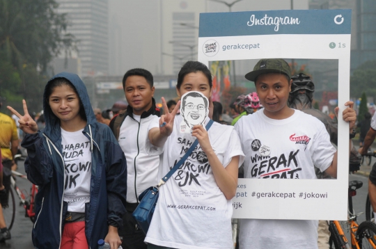 Kampanye Jokowi-JK dengan berfoto frame Instagram