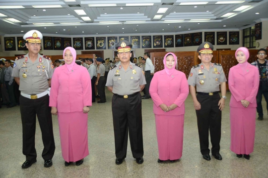 Kapolri Sutarman lantik tiga Perwira Tinggi di Mabes Polri