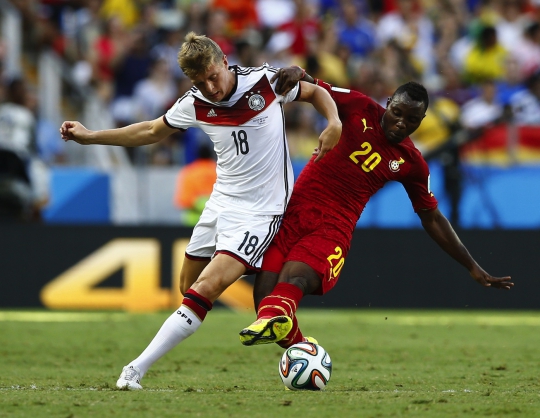 Lawan Ghana, Jerman main dengan skor imbang 2-2