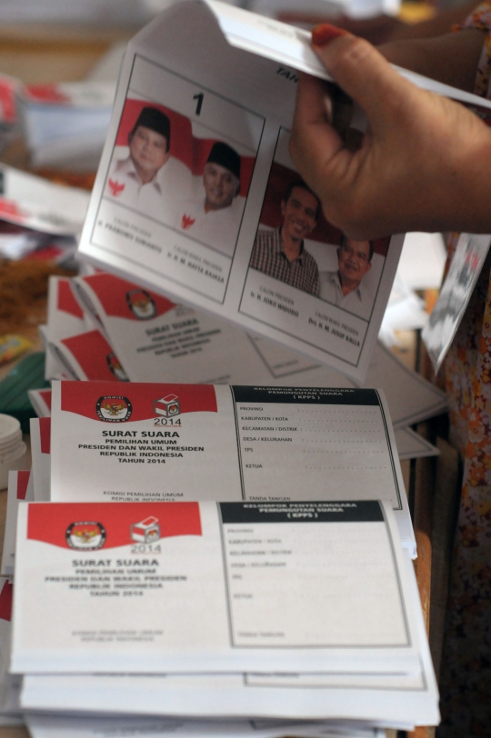 Melihat penyortiran surat suara Pilpres 2014