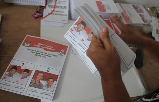 Melihat penyortiran surat suara Pilpres 2014