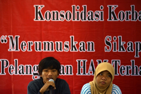 Konsolidasi keluarga korban pelanggaran HAM di Gedung Joang 45