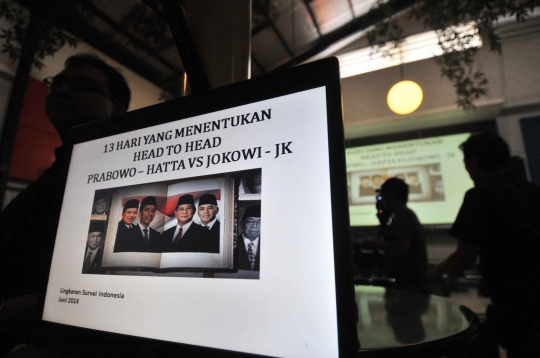 Hasil survei LSI, Jokowi masih ungguli Prabowo