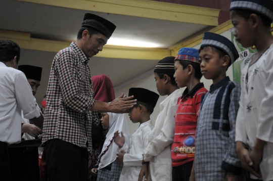 Jokowi temui 1.000 anak yatim piatu di Sukabumi