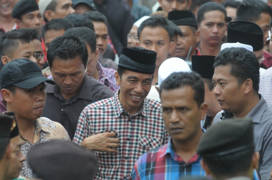 Jokowi temui 1.000 anak yatim piatu di Sukabumi